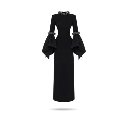 Химчистка платья с декоративной отделкой