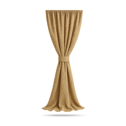 Нанесение водоотталкивающей пропитки на шторы