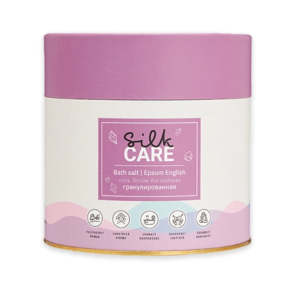 Соль для ванн Английская Epsom гранулированная, SILK CARE